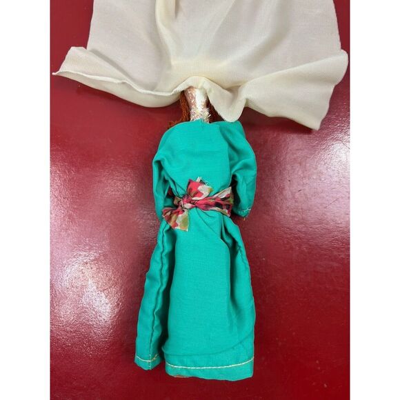 Vintage Ethnic Dolls Hand‎ Painted Face Collectible Clothe Dress Woman Female